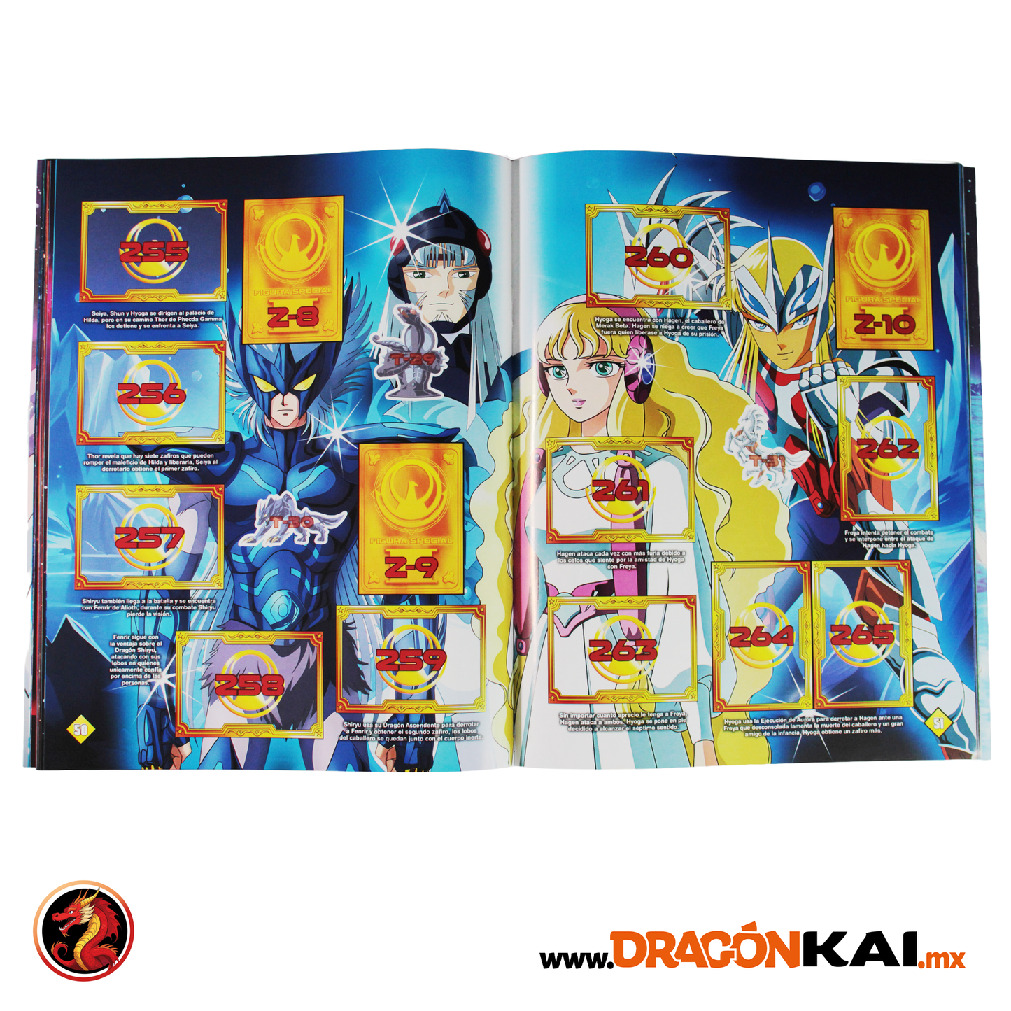 Álbum Caballeros del Zodiaco: La Historia Completa + Set completo de estampas y cards