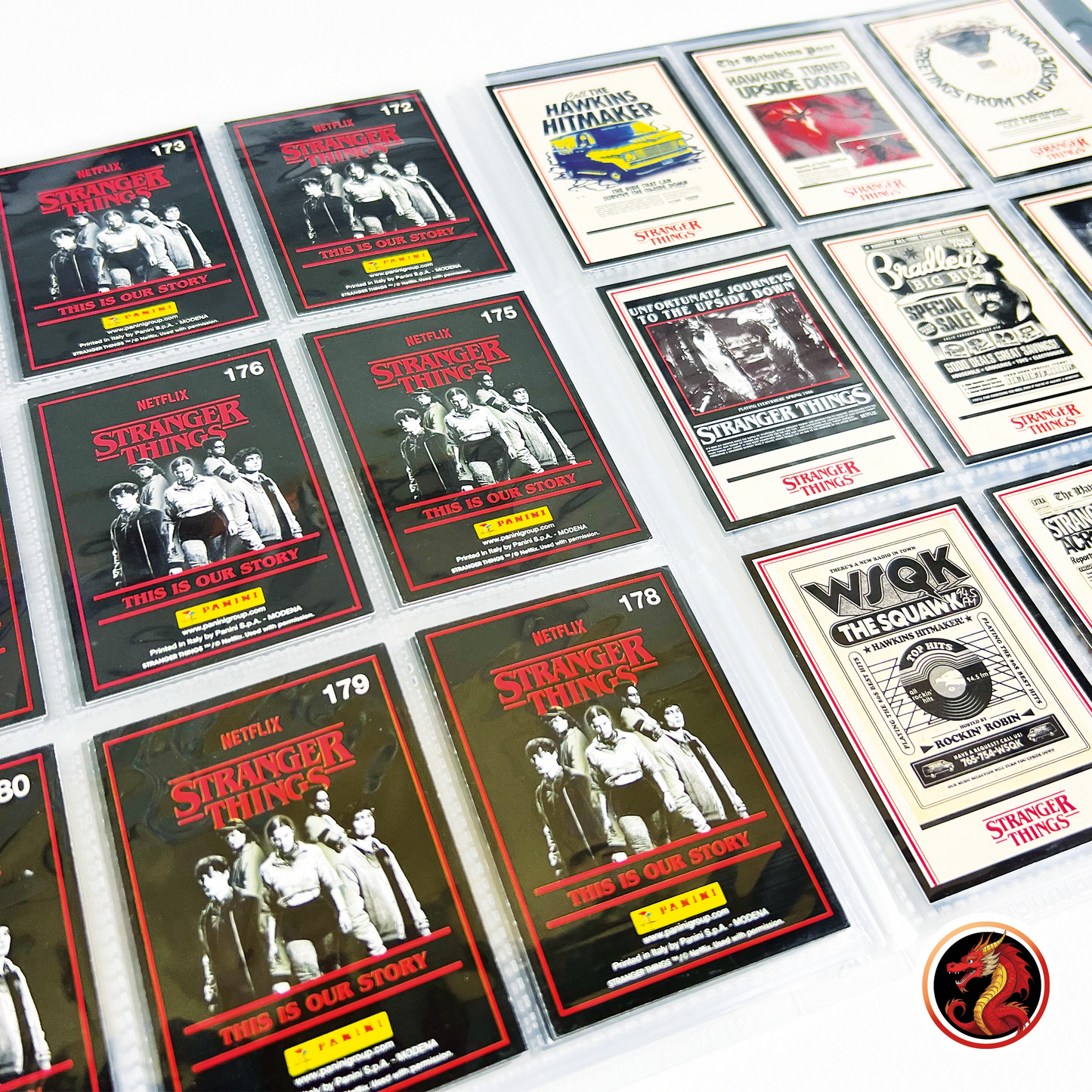 Colección completa de tarjetas Stranger Things + Coleccionador (Panini 2026)