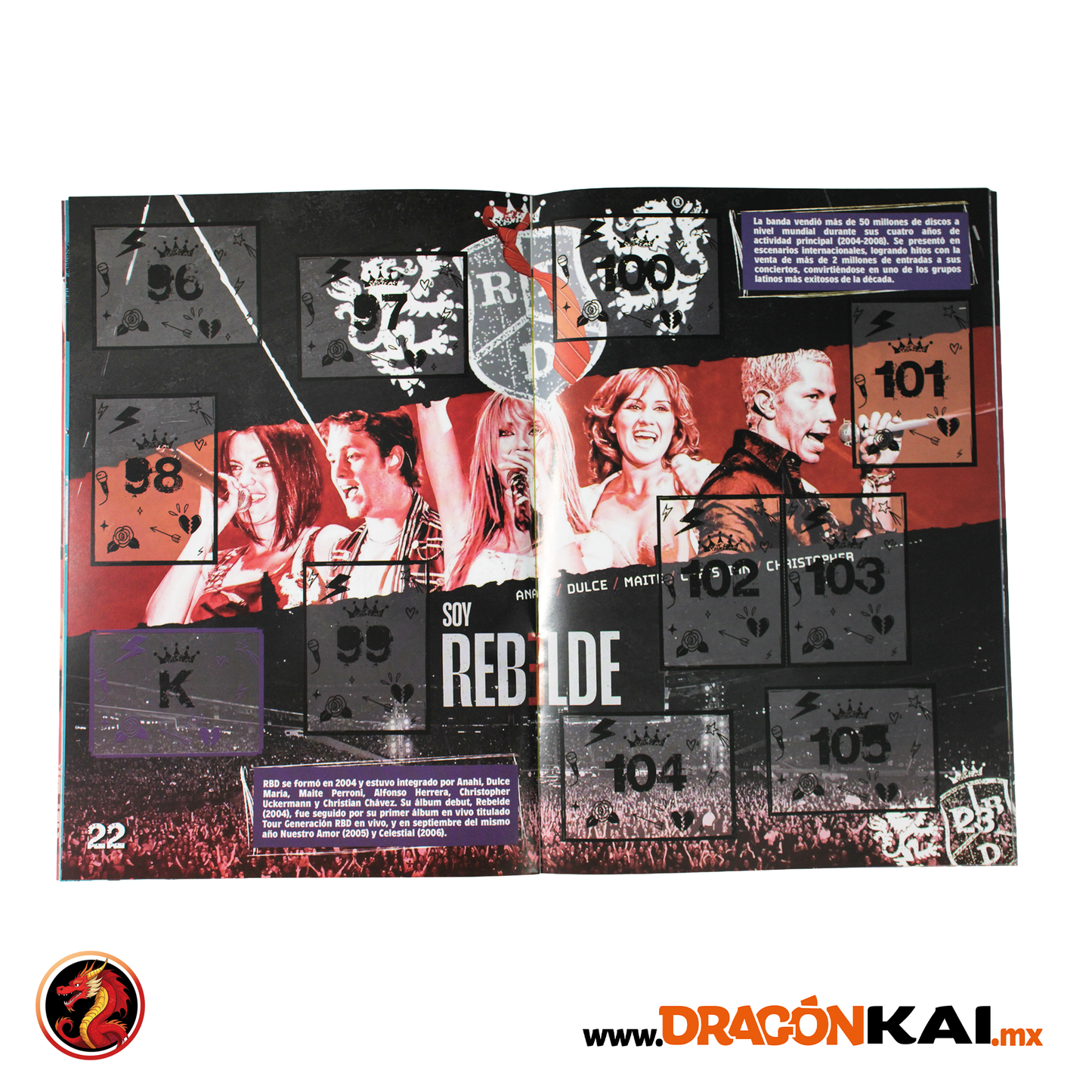 Álbum Rebelde + Set completo a pegar