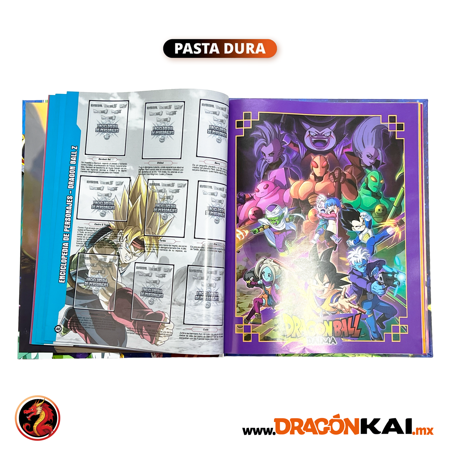 Álbum Pasta Dura Dragon Ball Galaxy: Enciclopedia de personajes + Set completo a pegar