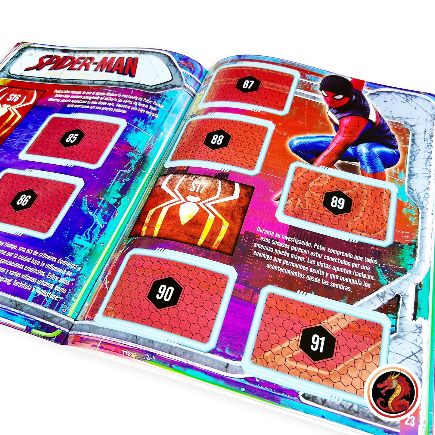 Álbum Spiderman Brand New Day + Set completo de estampas y tarjetas