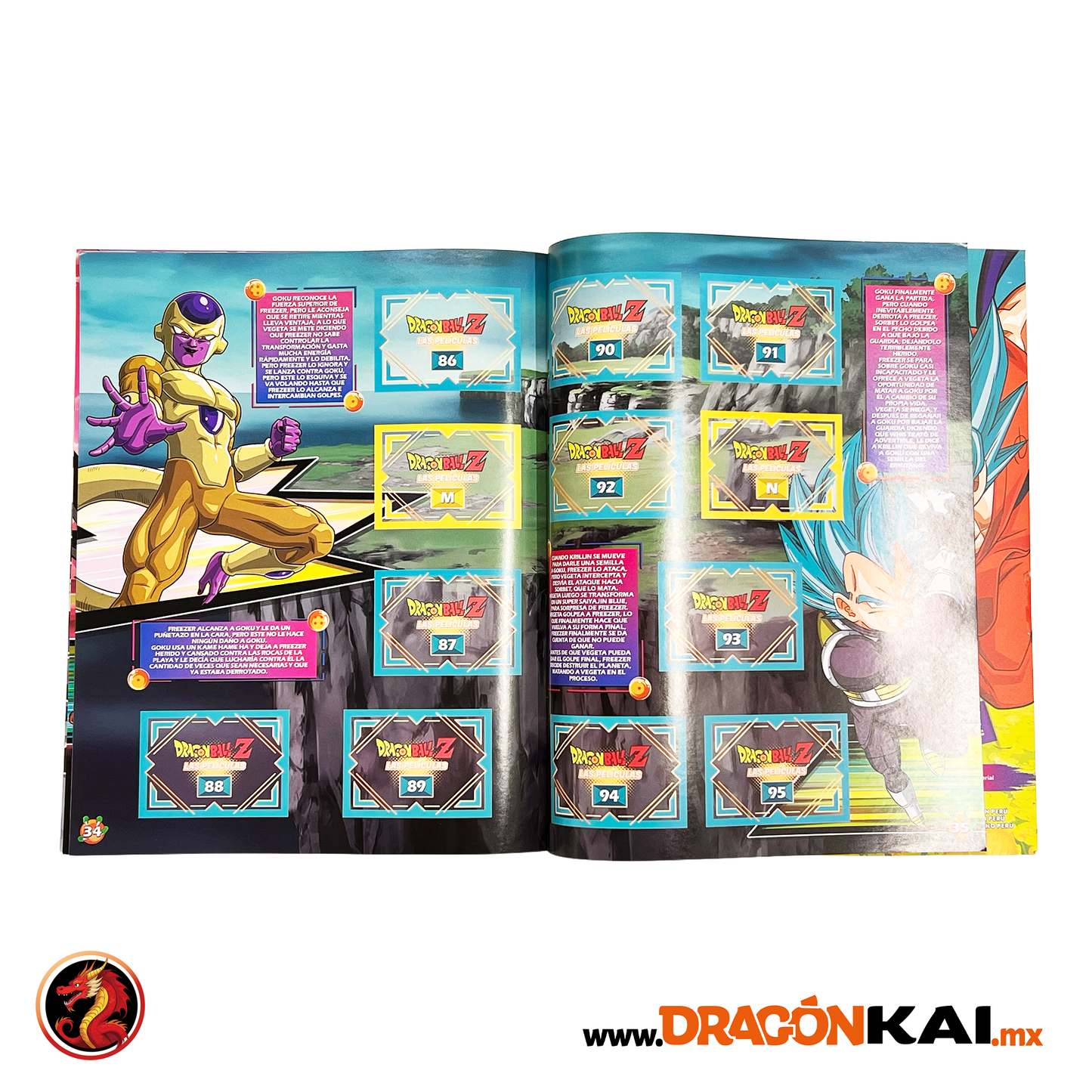 Álbum Dragon Ball Z: Las Películas Vol. 5 + Set completo de estampas a pegar