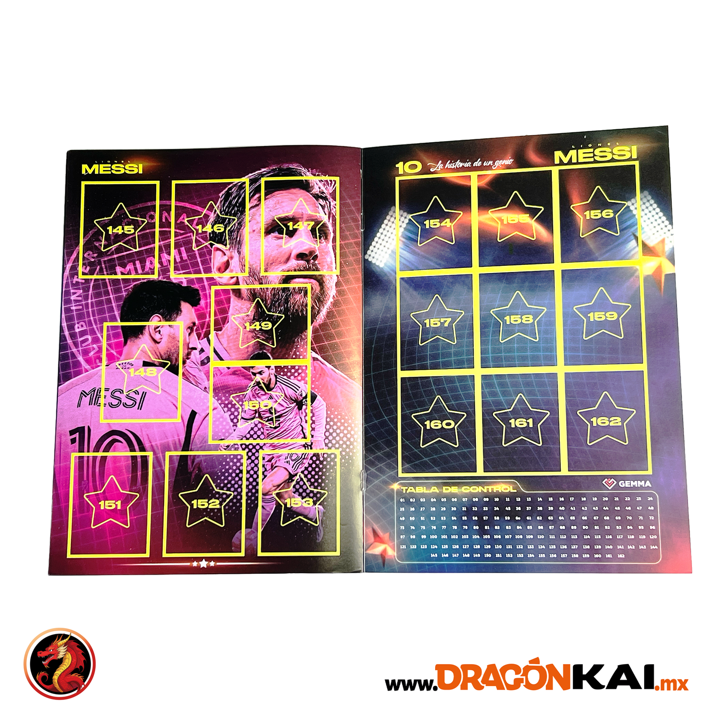 Album Lionel Messi: La Historia de un Genio + set completo a pegar