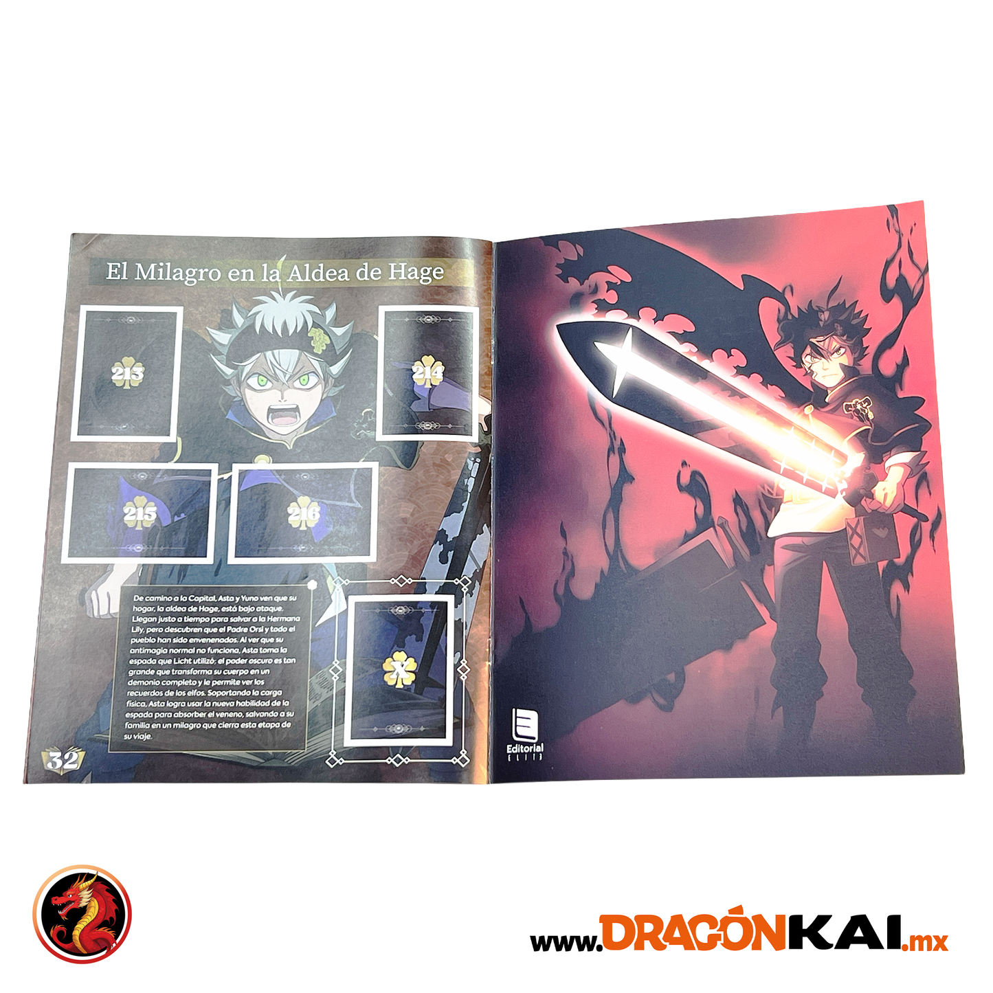 Álbum Black Clover + Set completo a pegar