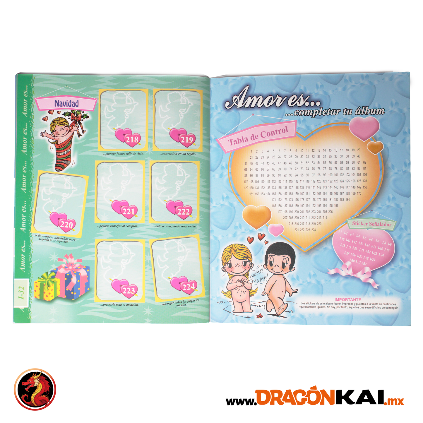 Álbum Amor es (Re. Navarrete) + Set completo a pegar