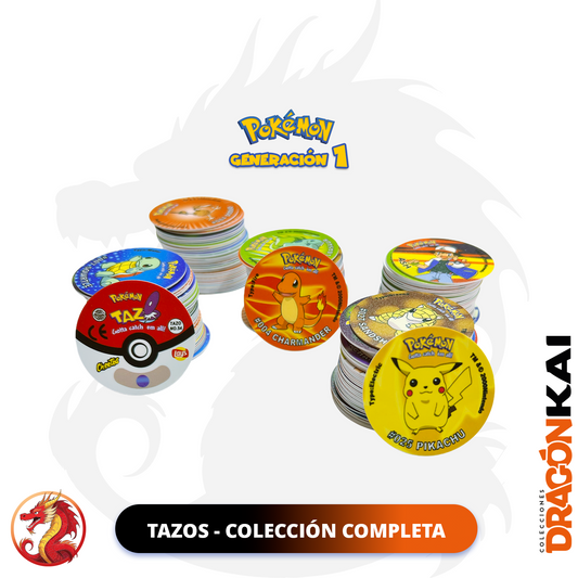 Tazos Pokemon Generación 1. Colección completa (Custom Ver.) 169 Piezas
