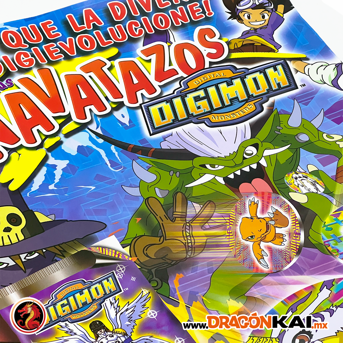 Póster Promocional Navatazos Digimon – Navarrete (1999–2000, Perú)