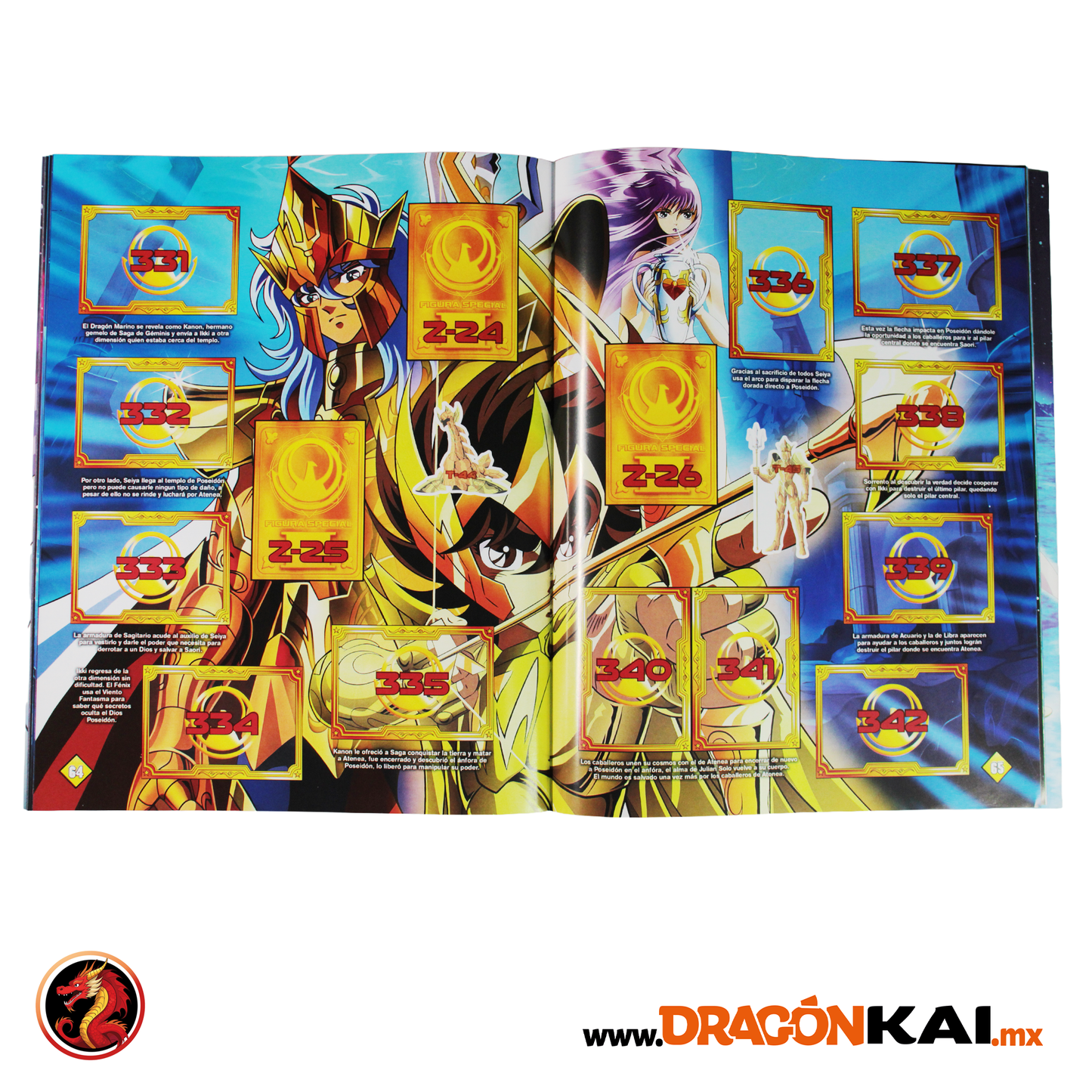 Álbum Caballeros del Zodiaco: La Historia Completa + Set completo de estampas y cards