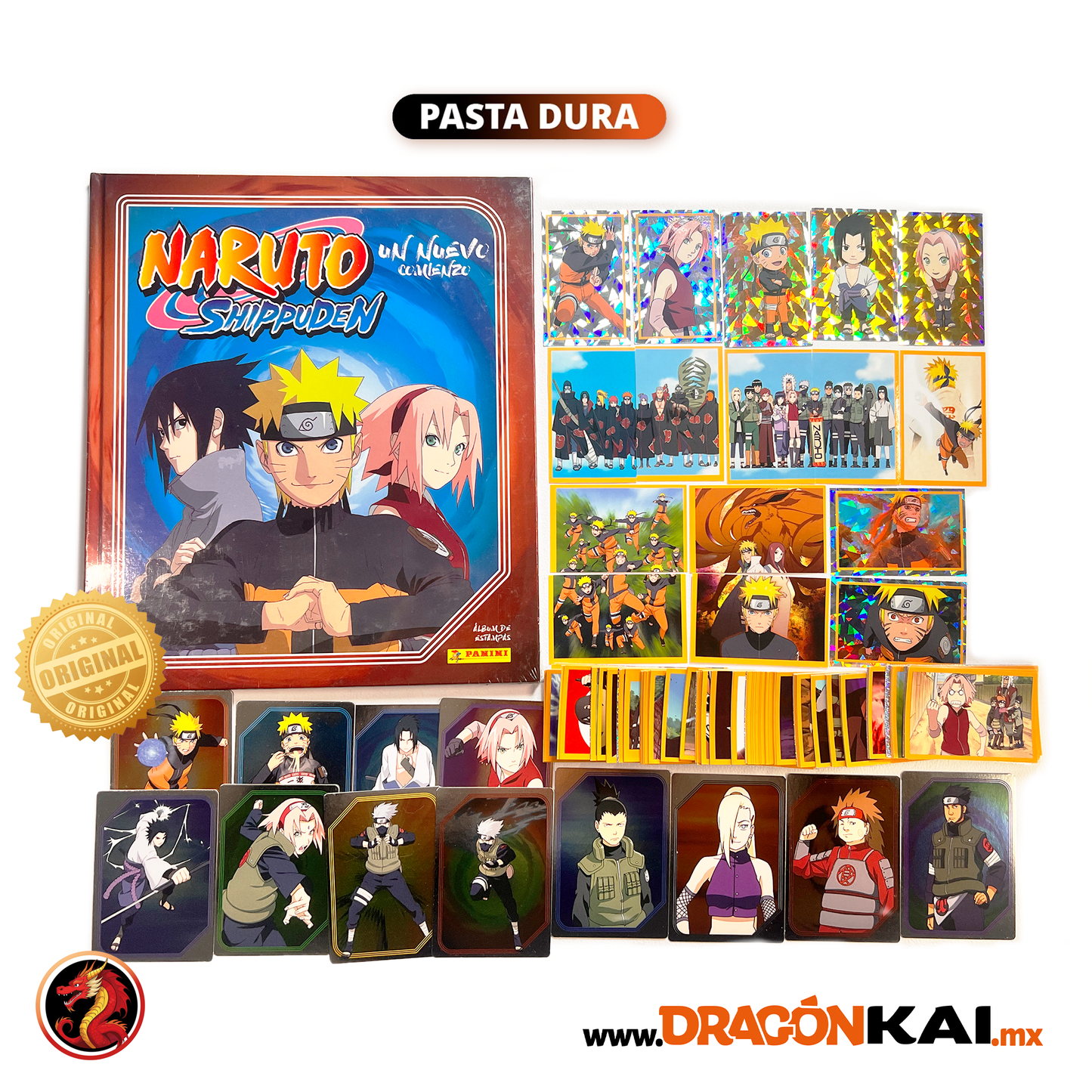 Álbum Pasta Dura Naruto Shippuden: Un nuevo comienzo (Panini) + Set completo a pegar