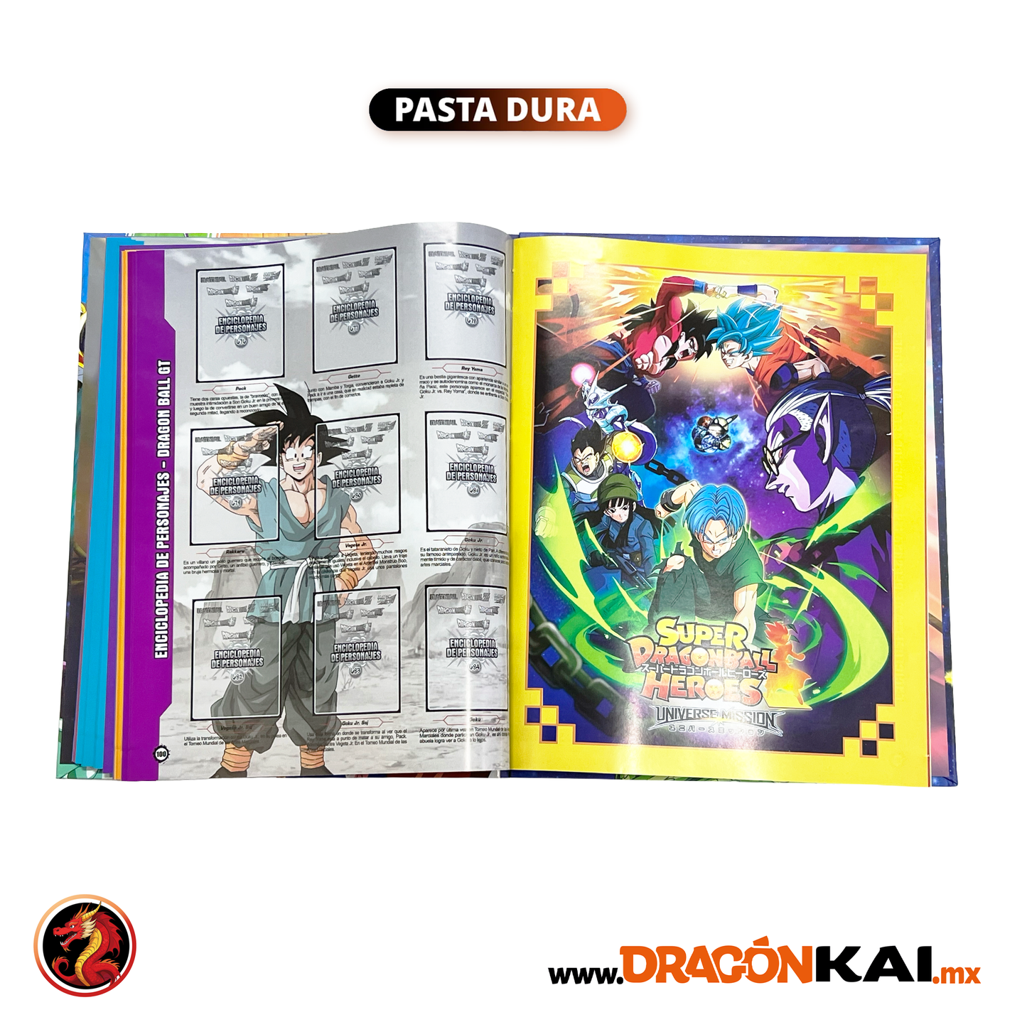 Álbum Pasta Dura Dragon Ball Galaxy: Enciclopedia de personajes + Set completo a pegar