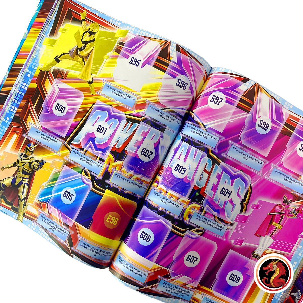 Álbum Pasta Dura - Enciclopedia Power Rangers + Set Completo a pegar