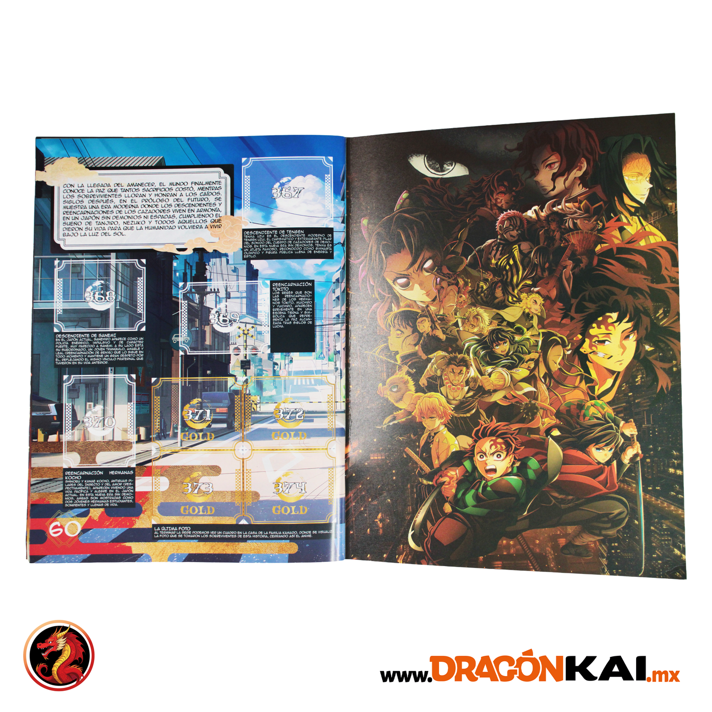 Álbum Enciclopedia Demon Slayer (Editorial Zero) + Set completo a pegar
