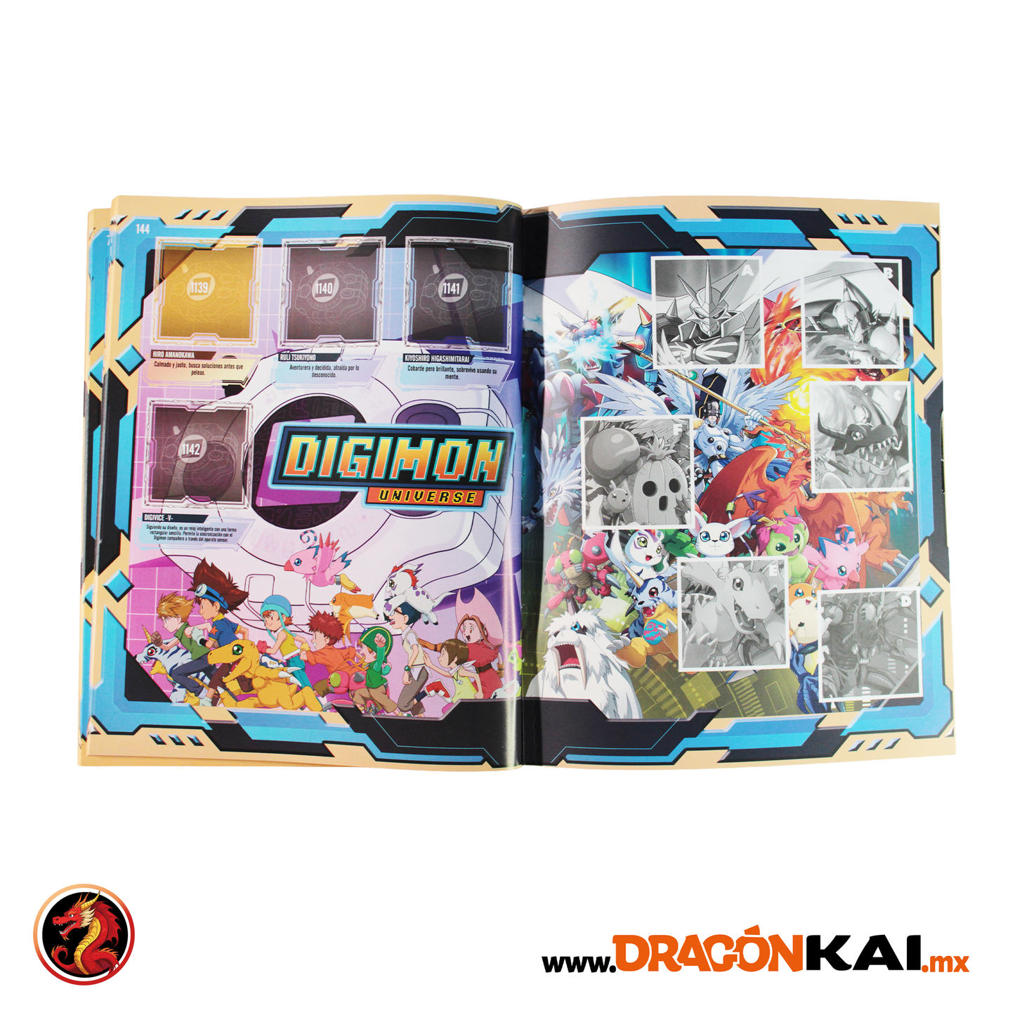 Álbum Enciclopedia Digimon Universe (Editorial Zero) + Set completo a pegar