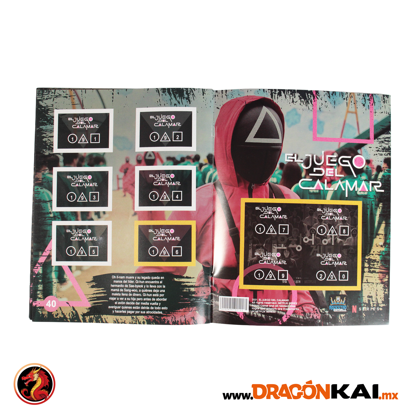 Álbum El Juego del Calamar + Set completo a pegar