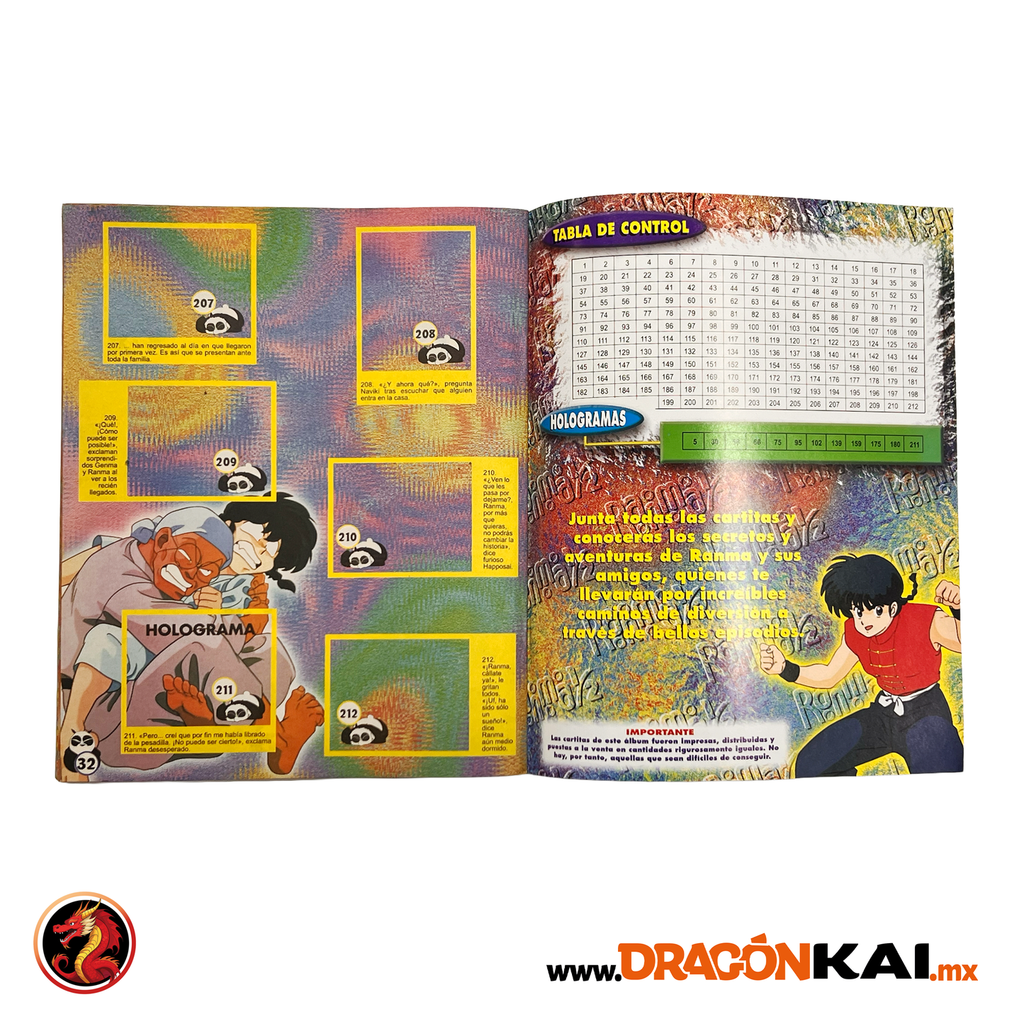 Álbum Ranma 1/2 (Original Navarrete) + Set completo a pegar