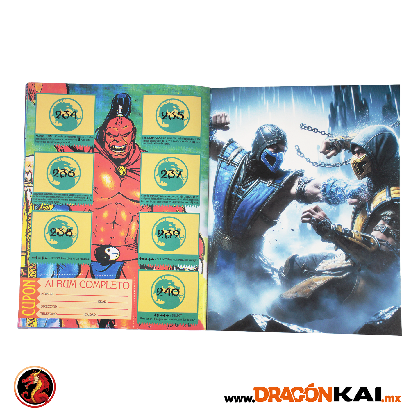 Álbum Mortal Kombat (Re. Salo) + Set completo a pegar