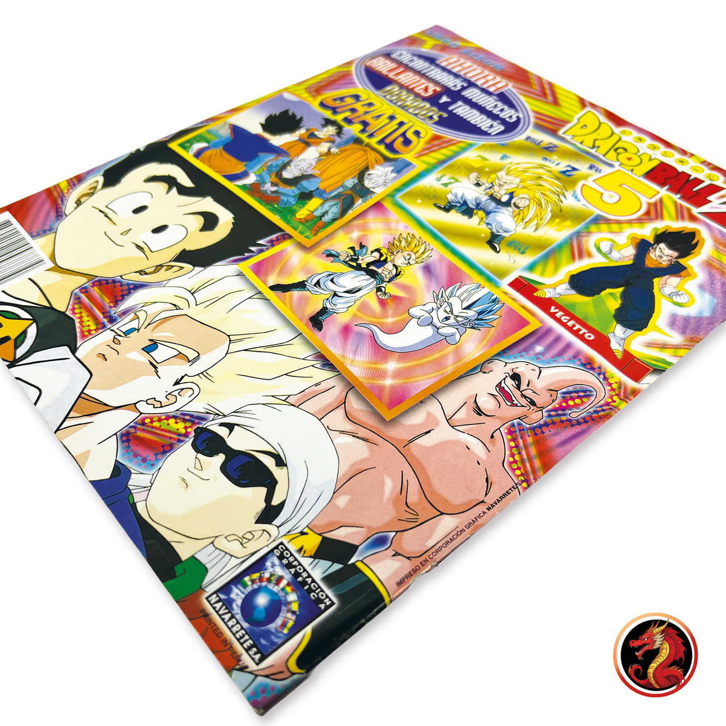 Álbum Dragon Ball Z5 (Original Navarrete) + Set completo a pegar y 64 armables