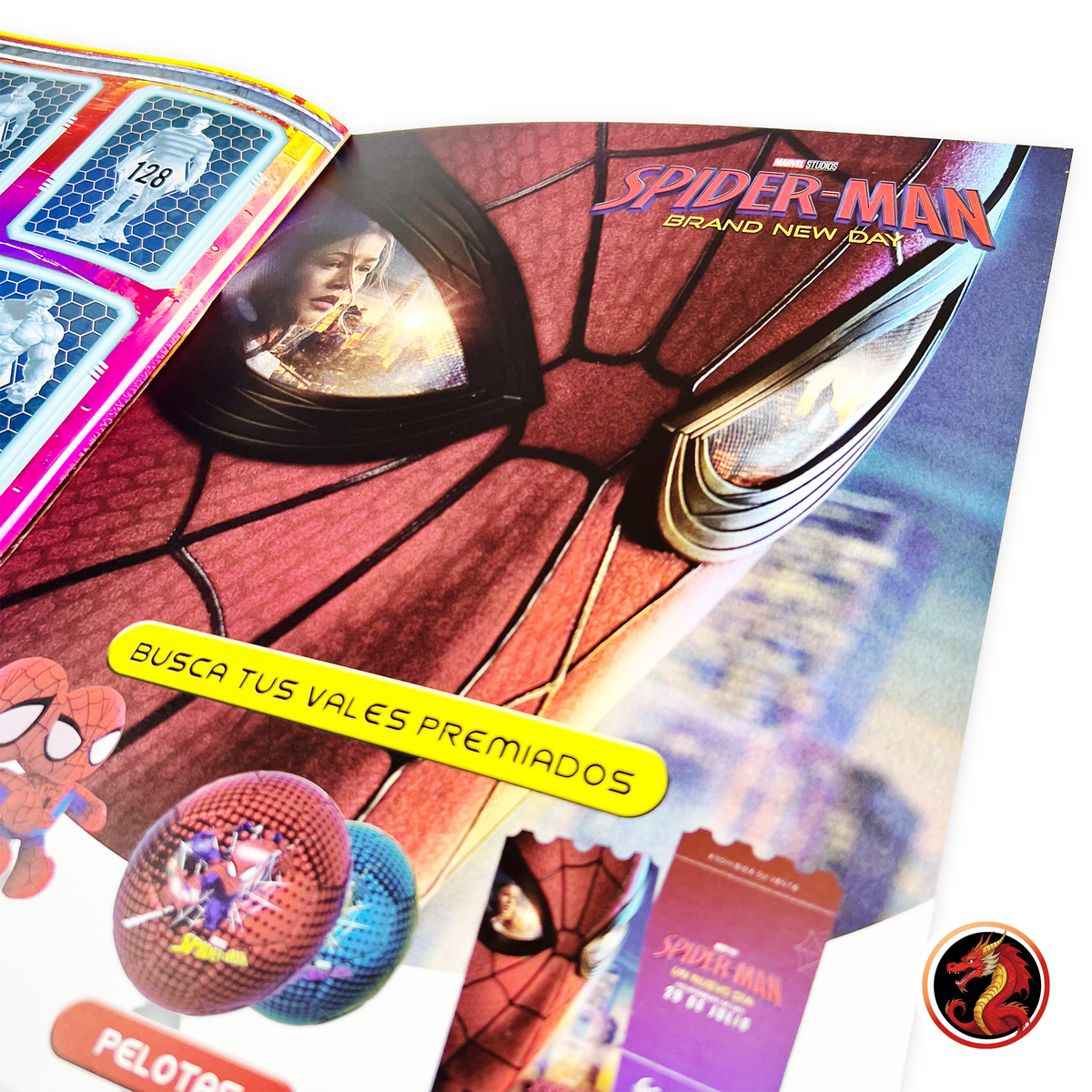 Álbum Spiderman Brand New Day + Set completo de estampas y tarjetas