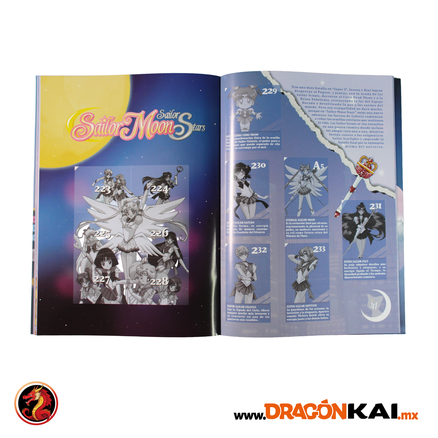 Álbum Enciclopedia Sailor Moon + Set completo a pegar