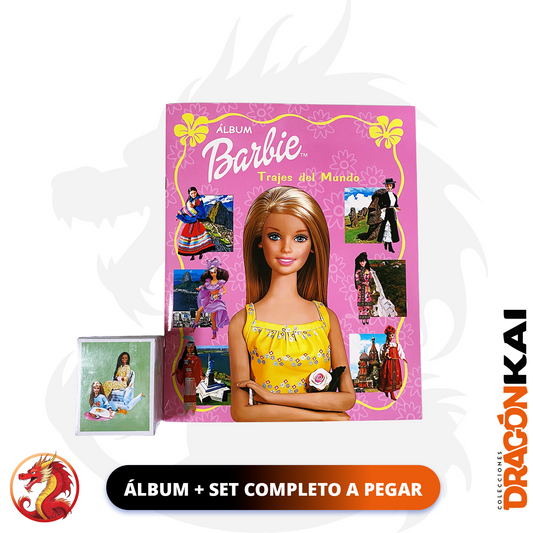 Álbum Barbie Trajes del Mundo (Re. Navarrete) + Set completo a pegar