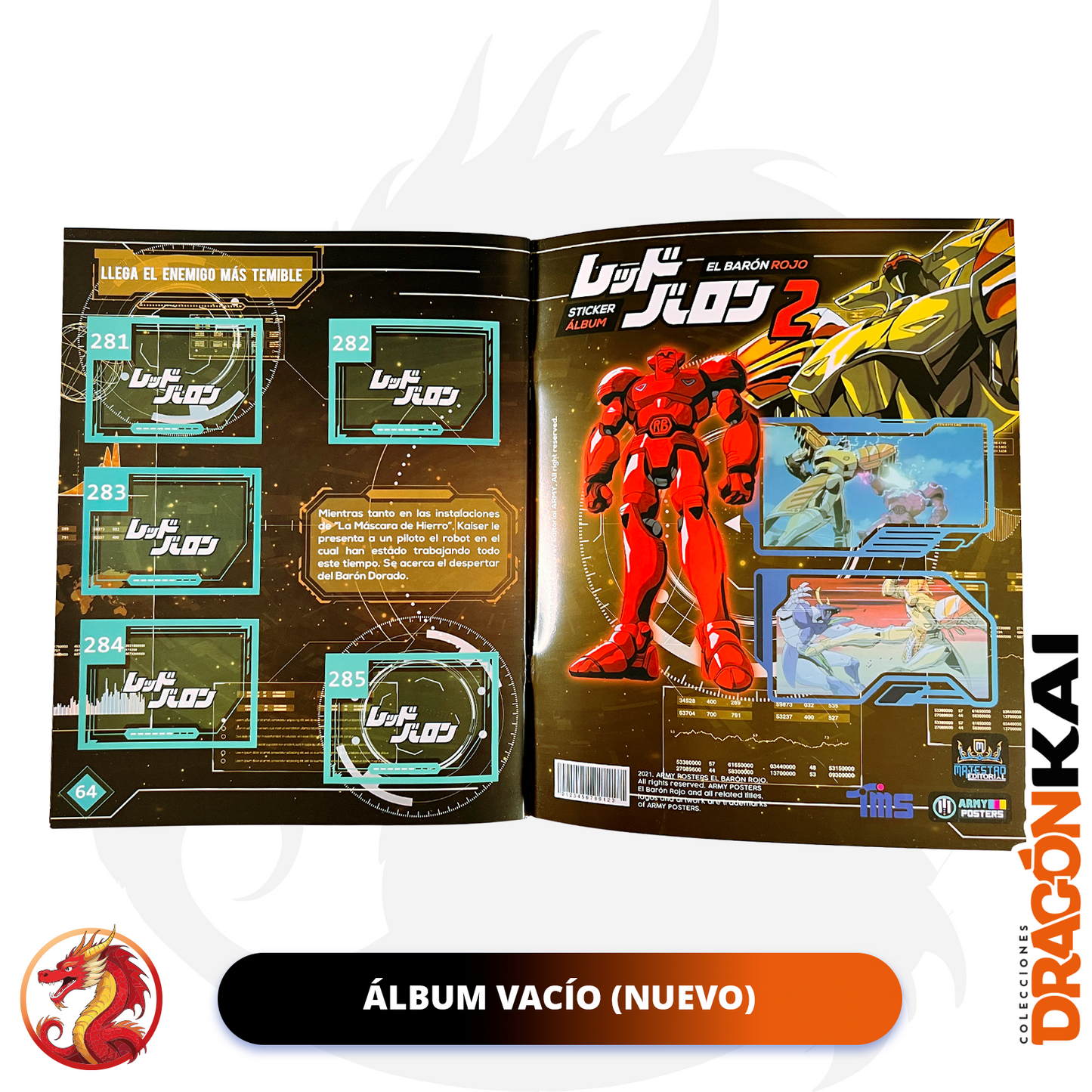 Álbum Baron Rojo + Set completo a pegar