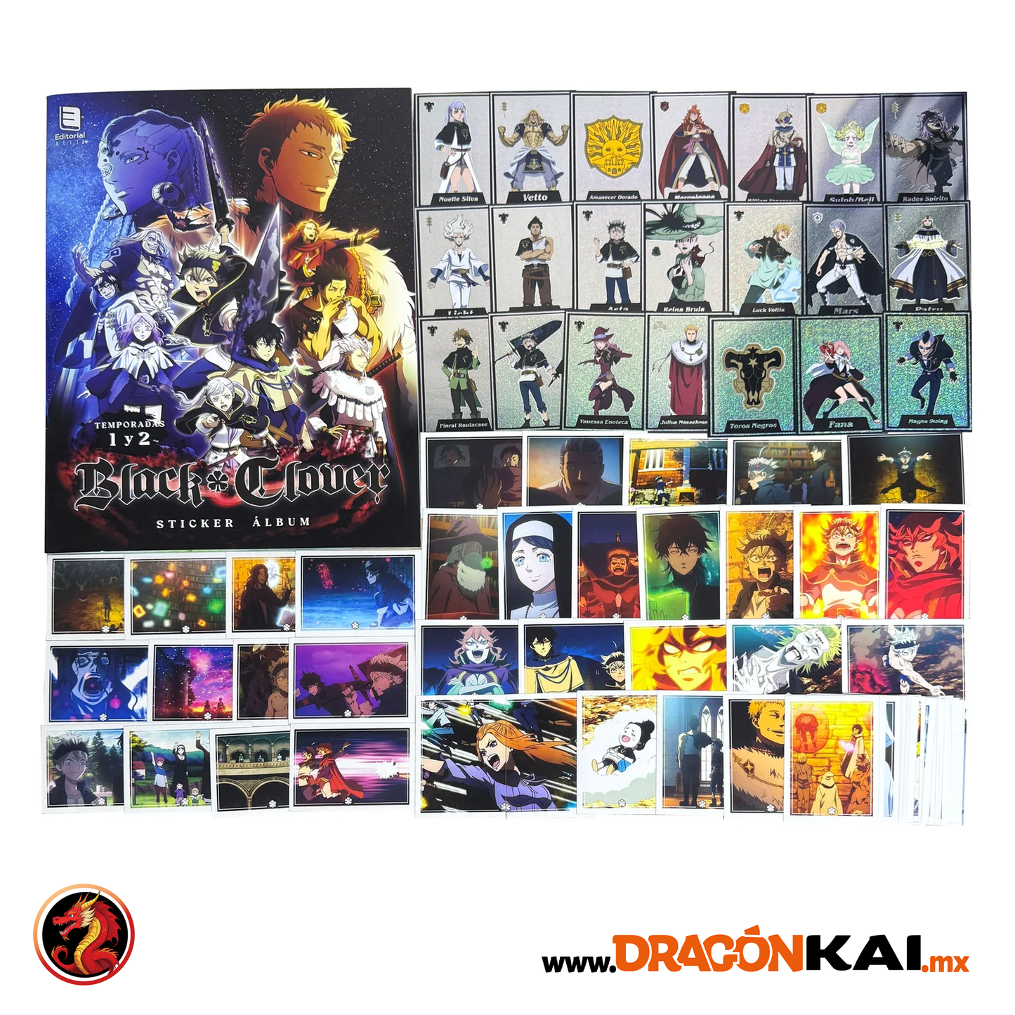 Álbum Black Clover + Set completo a pegar