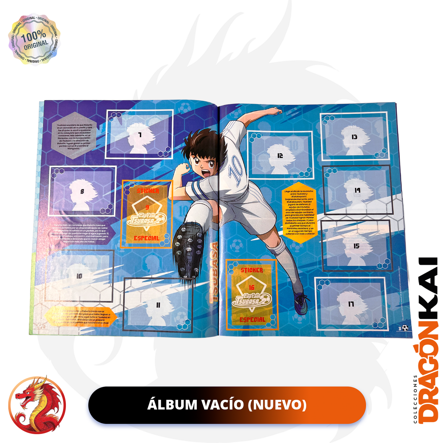 Álbum Capitán Tusbasa [Super Campeones] (Navarrete) + Set completo a pegar