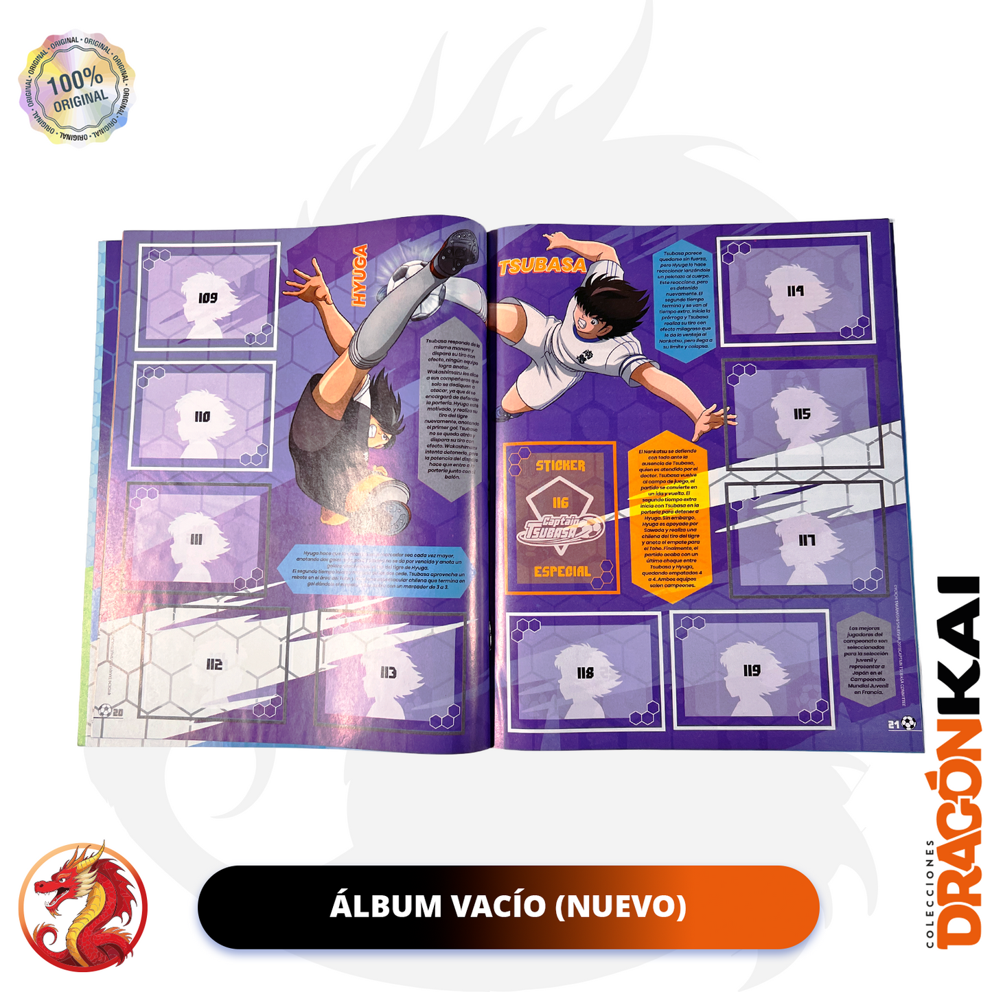 Álbum Capitán Tusbasa [Super Campeones] (Navarrete) + Set completo a pegar