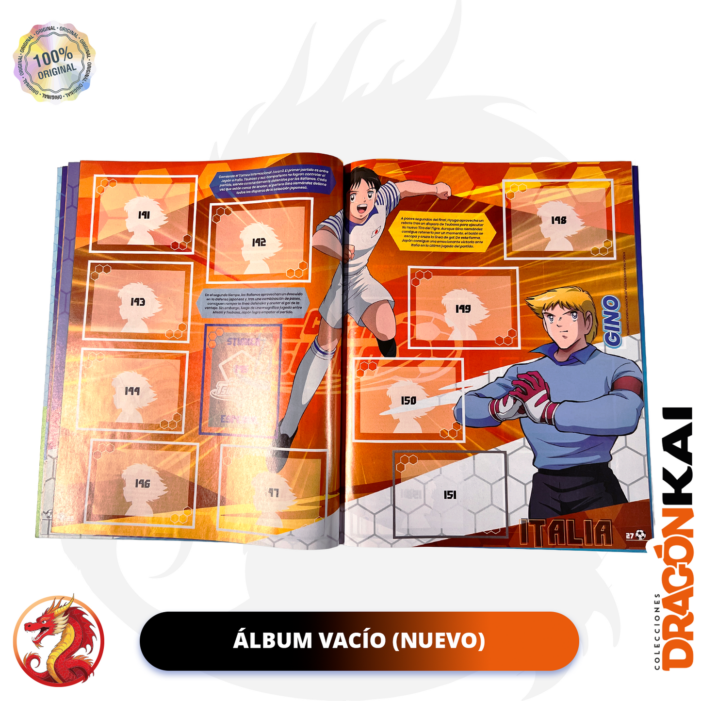 Álbum Capitán Tusbasa [Super Campeones] (Navarrete) + Set completo a pegar