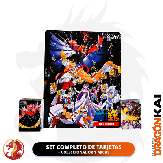 Tarjetas Caballeros del Zodiaco Vol. 2 - Saga del Santuario | Set Completo + Coleccionador