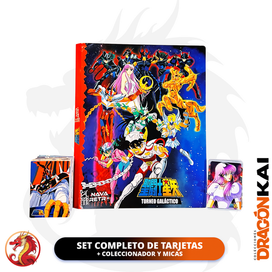 Tarjetas Caballeros del Zodiaco Vol. 1 - Torneo Galáctico | Set Completo + Coleccionador