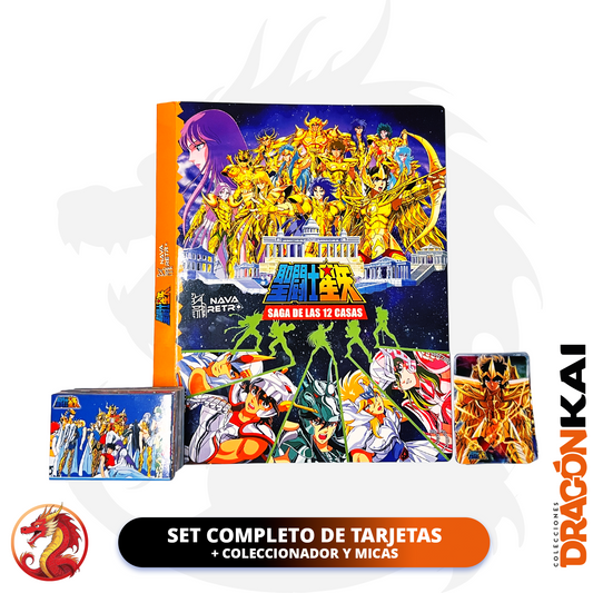 Tarjetas Caballeros del Zodiaco Vol. 3 - Saga de las 12 Casas | Set Completo + Coleccionador
