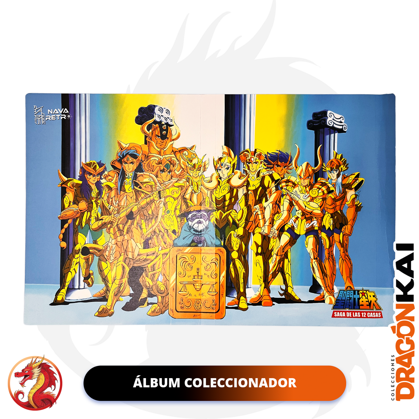 Tarjetas Caballeros del Zodiaco Vol. 3 - Saga de las 12 Casas | Set Completo + Coleccionador