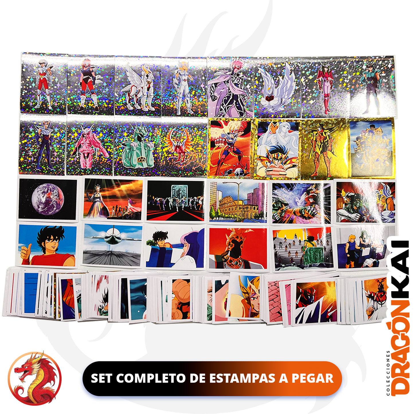 Álbum Caballeros del Zodiaco (Re. Navarrete) + Set completo a pegar