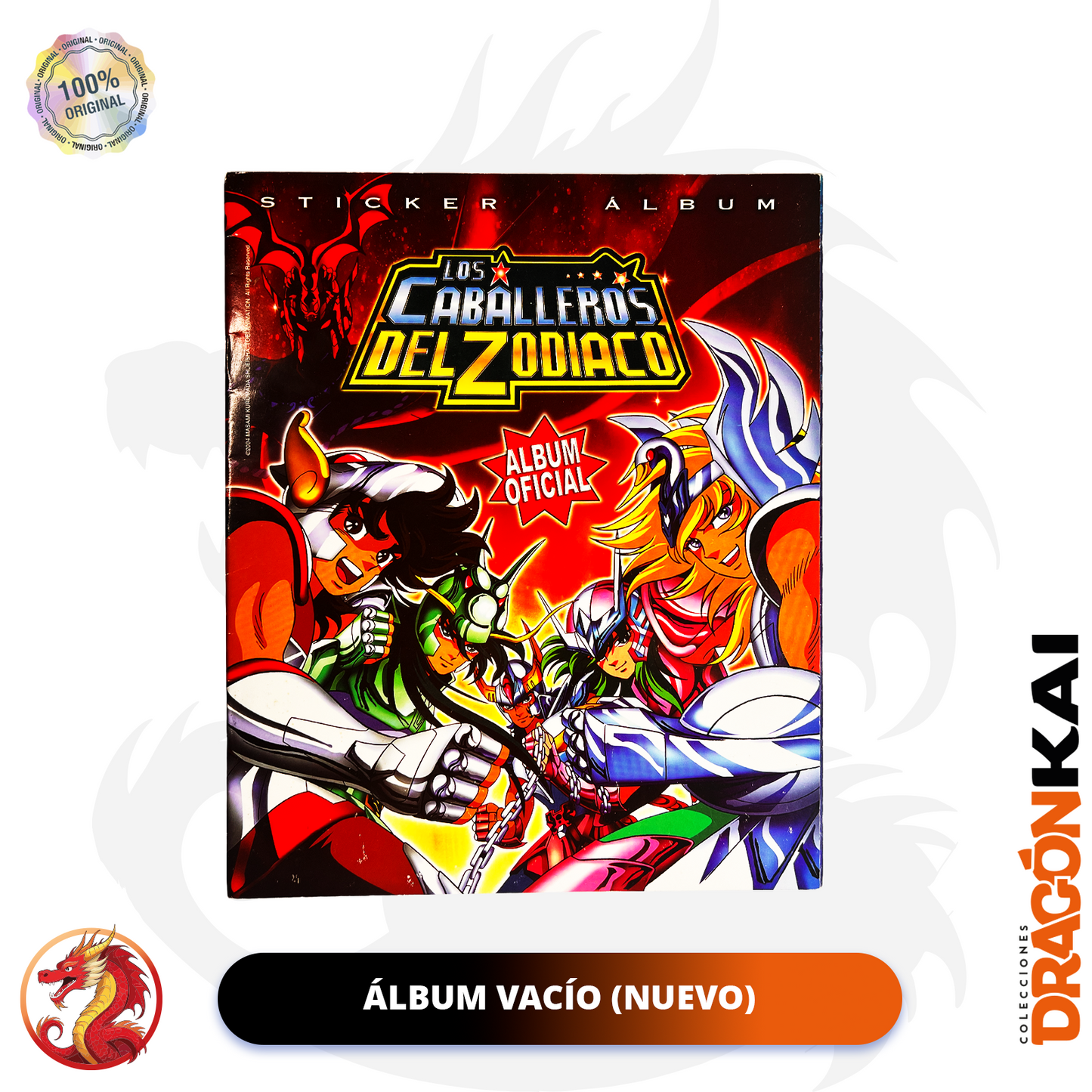 Álbum Caballeros del Zodiaco (Navarrete 2004) + Set completo a pegar