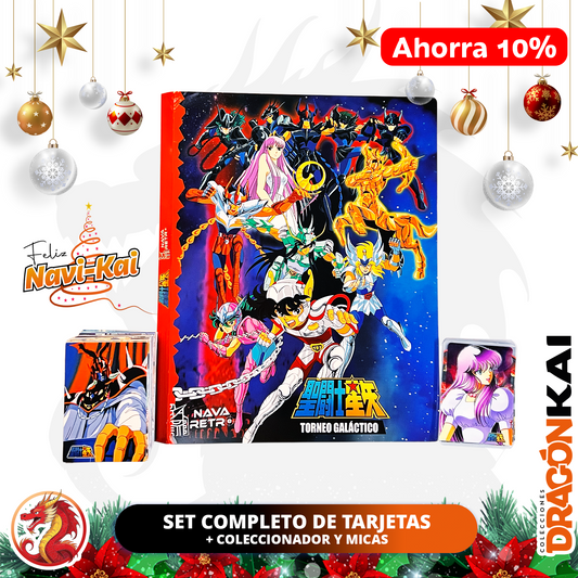 Tarjetas Caballeros del Zodiaco Vol. 1 - Torneo Galáctico | Set Completo + Coleccionador