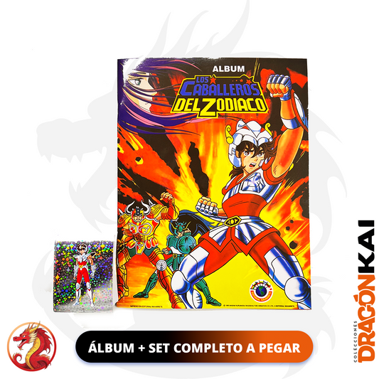 Álbum Caballeros del Zodiaco (Re. Navarrete) + Set completo a pegar
