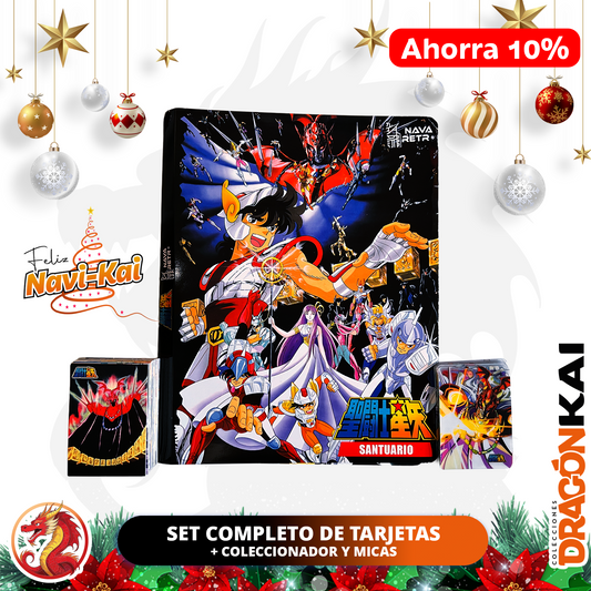 Tarjetas Caballeros del Zodiaco Vol. 2 - Saga del Santuario | Set Completo + Coleccionador