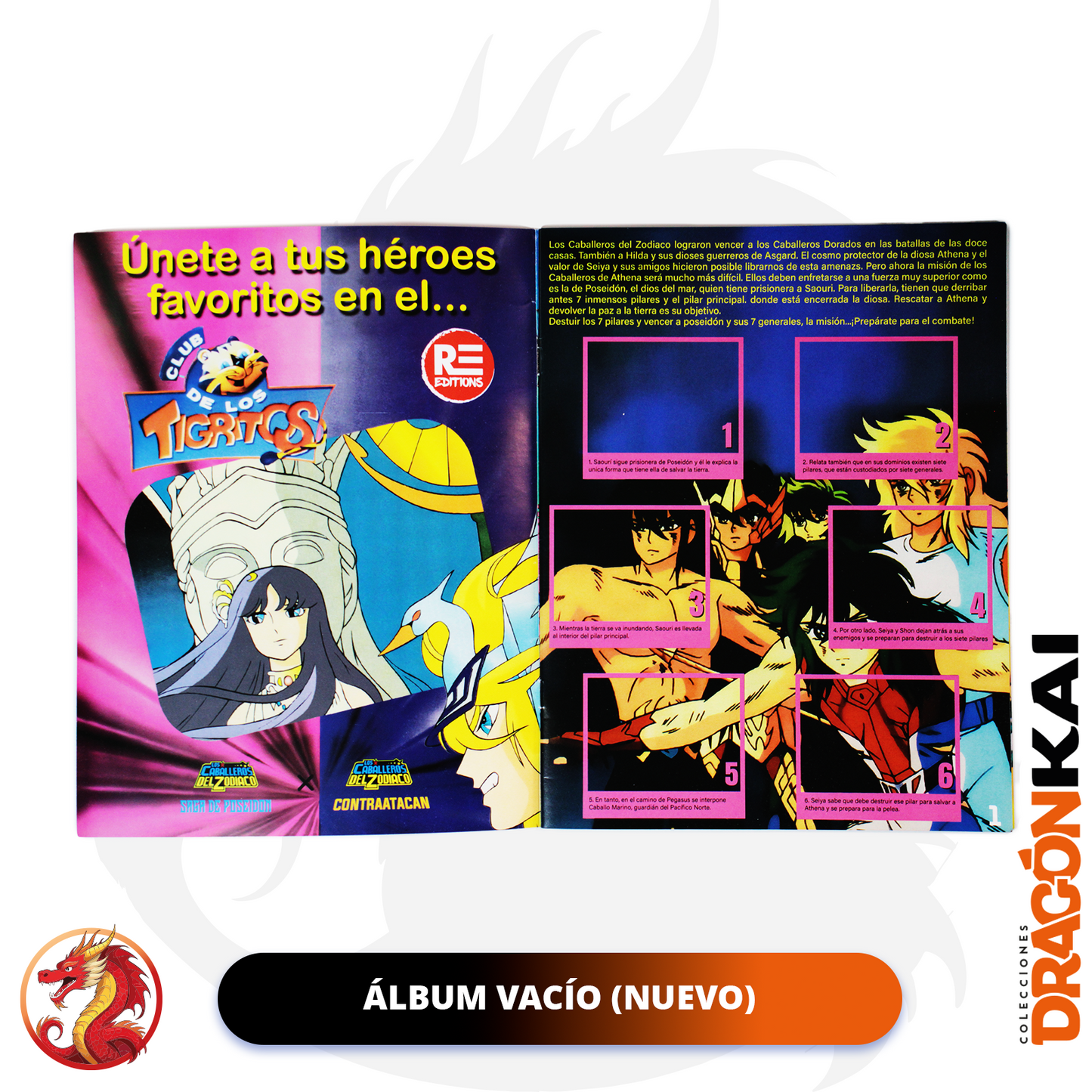 Álbum Caballeros del Zodiaco 3: La Película (Re. Salo) + Set completo a pegar
