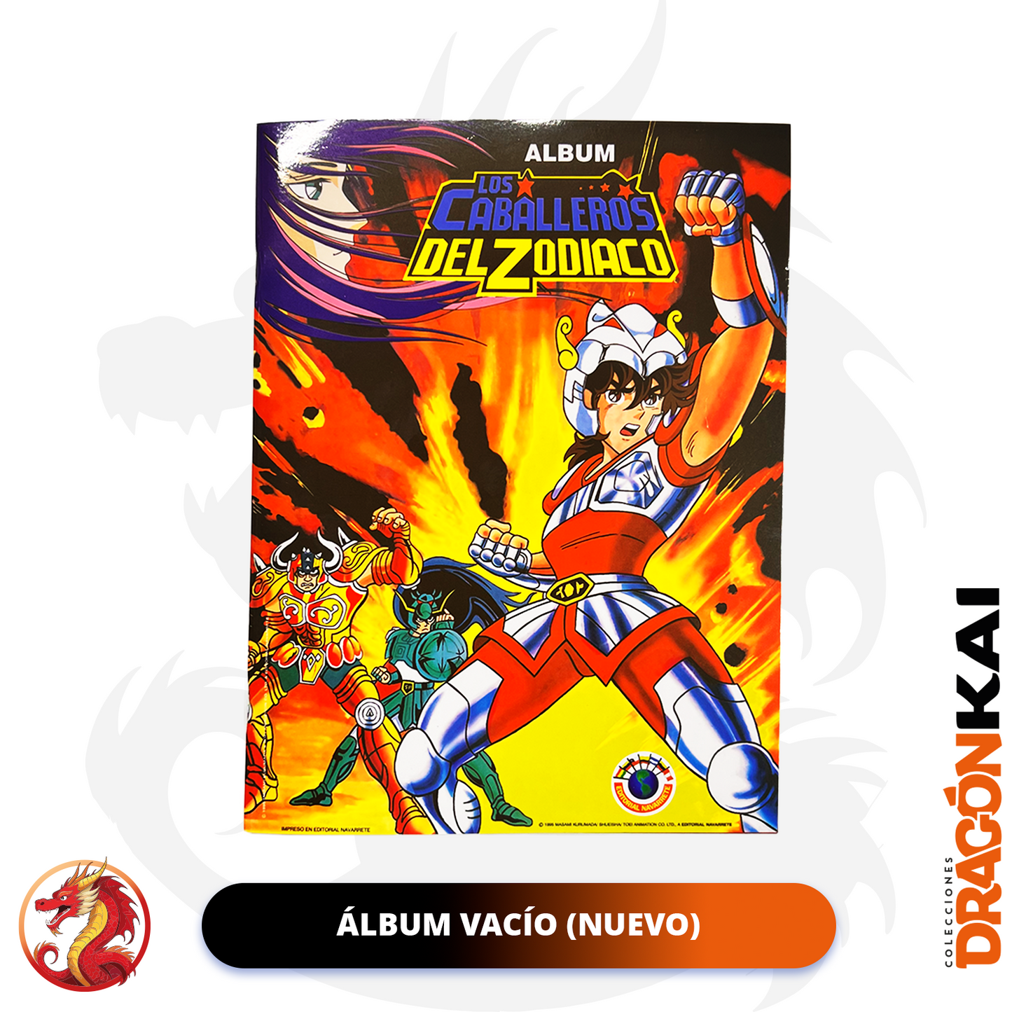 Álbum Caballeros del Zodiaco (Re. Navarrete) + Set completo a pegar