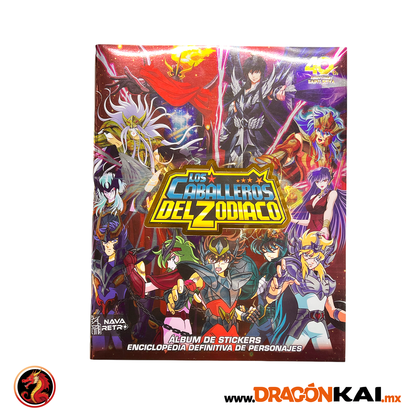 Álbum Enciclopedia Caballeros del Zodiaco + Set completo a pegar y Caps