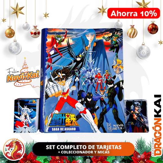 Tarjetas Caballeros del Zodiaco Vol. 4 - Saga de Asgard | Set Completo + Coleccionador