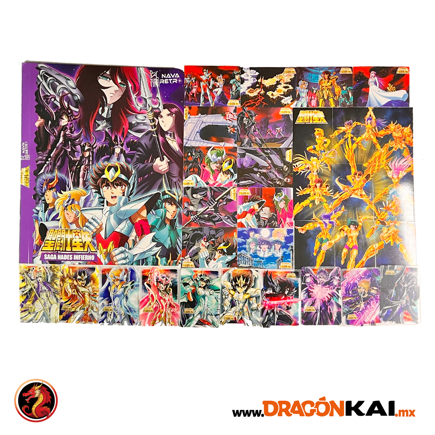 Tarjetas Caballeros del Zodiaco Vol. 7: Saga de Hades Infierno (Set completo)