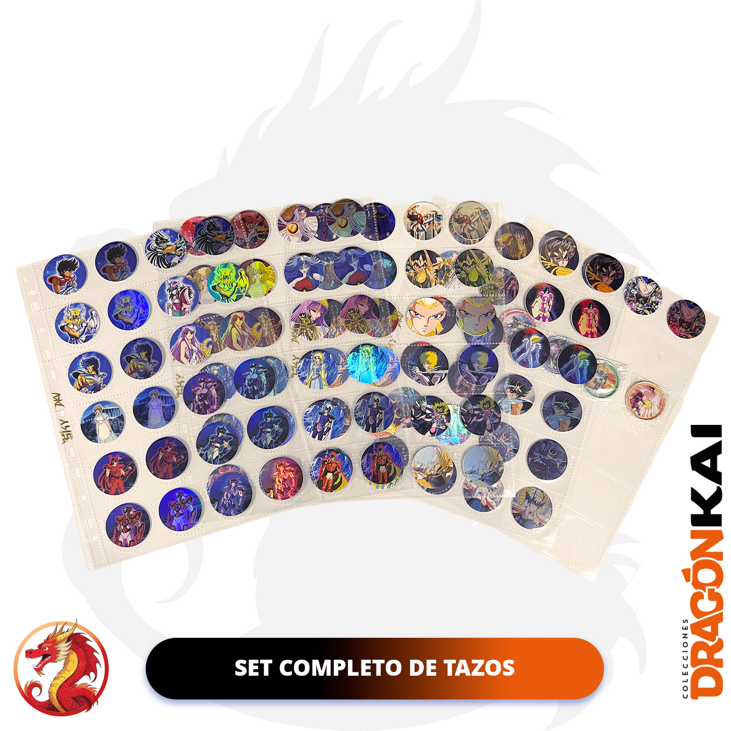 Tazos Caballeros del Zodiaco Vol. 6 (DKV) | Colección completa