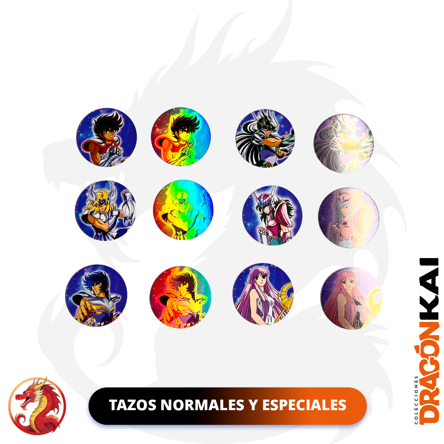 Tazos Caballeros del Zodiaco Vol. 6 (DKV) | Colección completa
