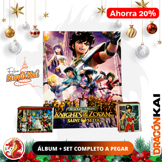 Álbum Caballeros del Zodiaco: Knights of the Zodiac + Set completo a pegar