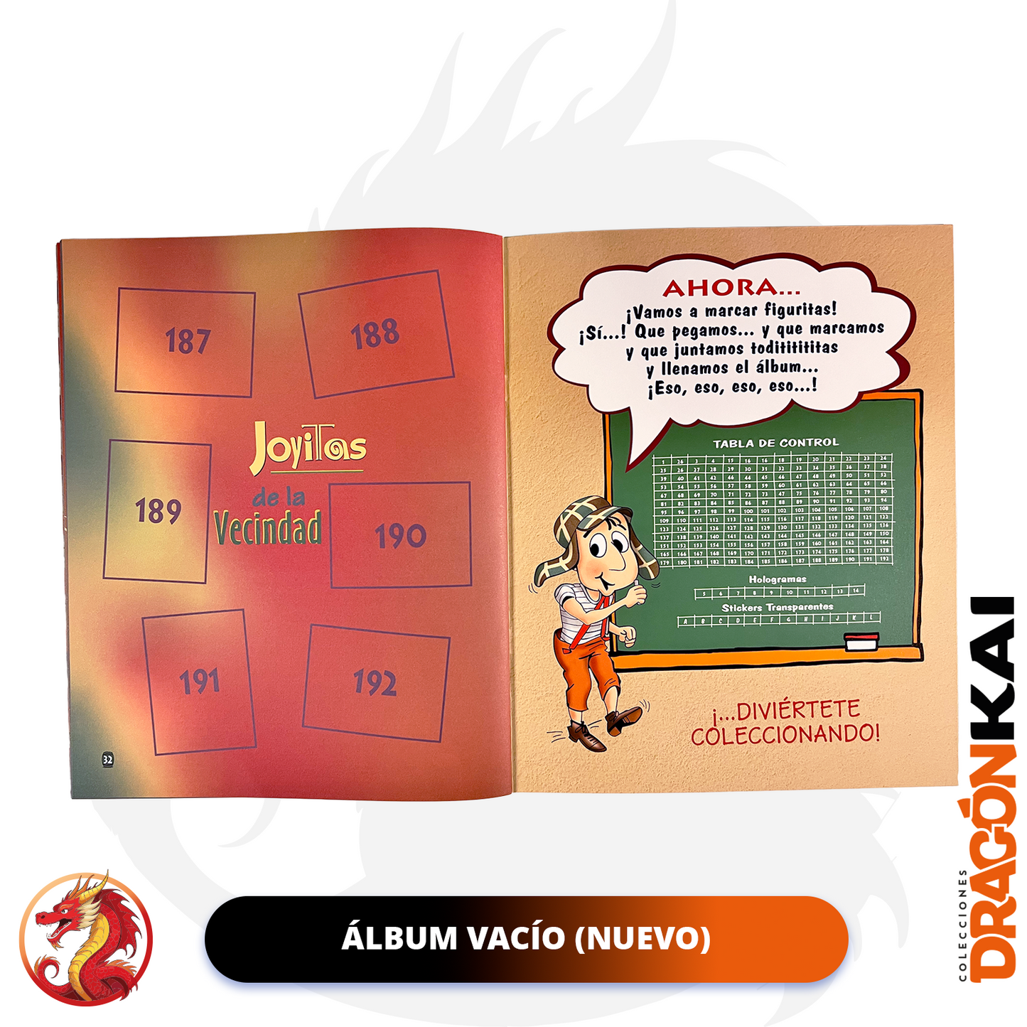 Álbum Chavo del 8 (Re. Navarrete) + Set completo a pegar