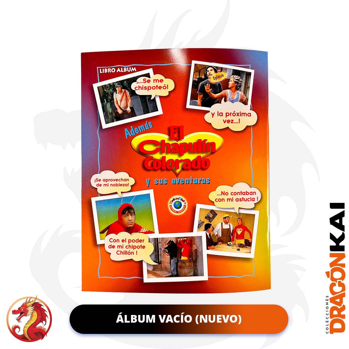 Álbum Chavo del 8 (Re. Navarrete) + Set completo a pegar