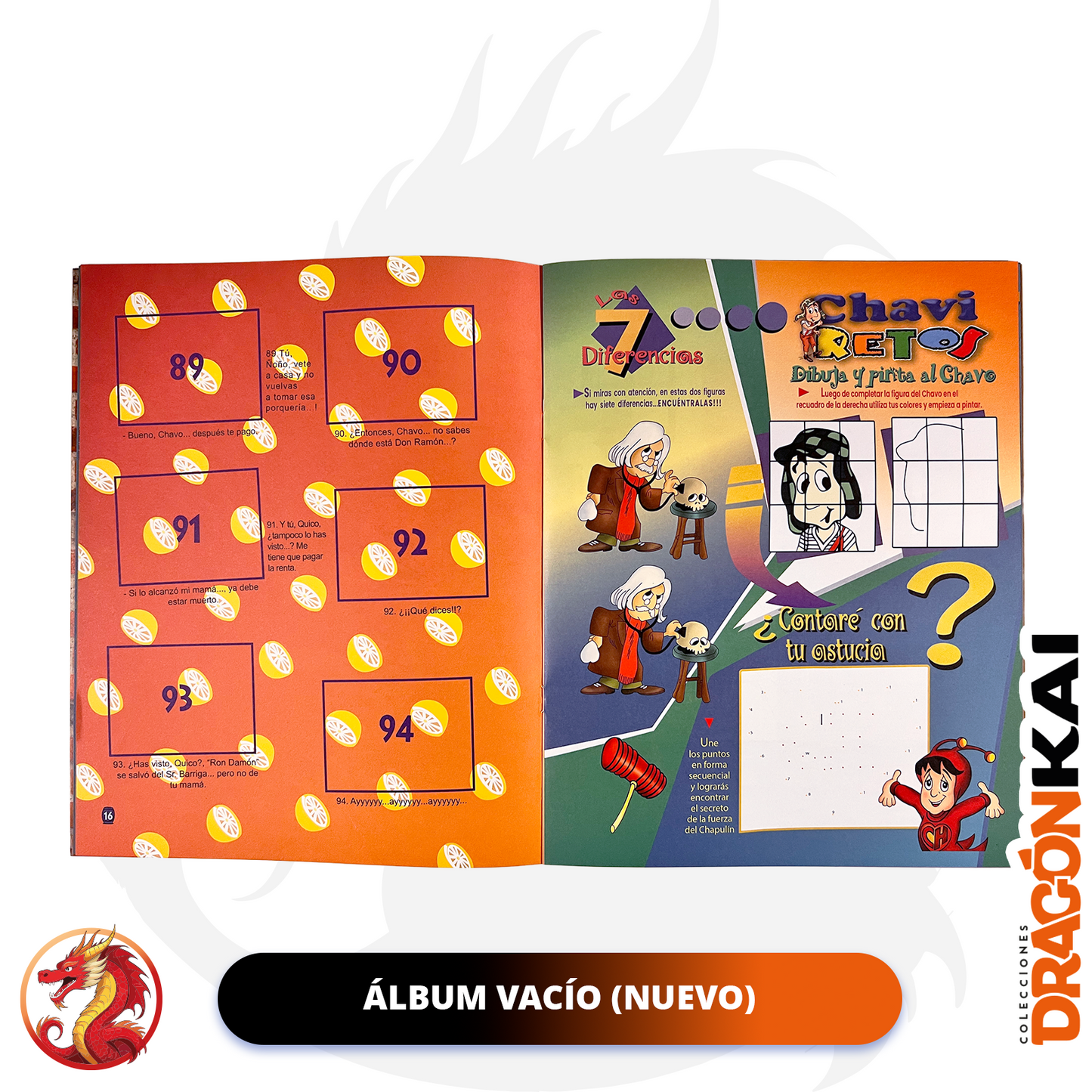 Álbum Chavo del 8 (Re. Navarrete) + Set completo a pegar