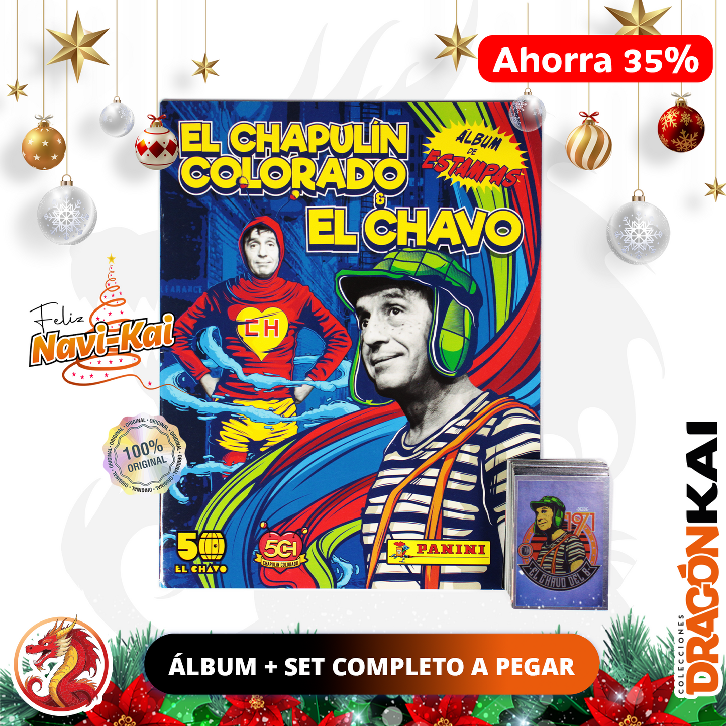 Álbum El Chapulín Colorado & El Chavo (Panini) + Set completo a pegar